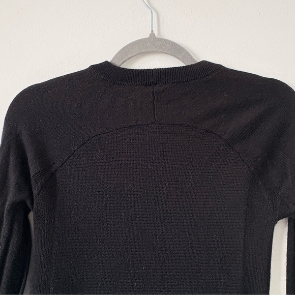 Lululemon | Sit In Lotus Merino Wool Sweater | Sz 4 | Black | EUC - Picture 8 of 13